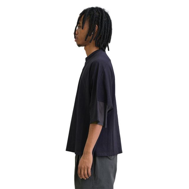 UNFRM ユニフォームアウトドアスタンダード コットンニットメッシュリラックスドルマン6分袖プルオーバー COTTON KNIT MESH RELAXED DOLMAN 6/10 PULLOVER 半袖Tシャツ メッシュ ドルマンスリーブ コットン メンズ (260408)