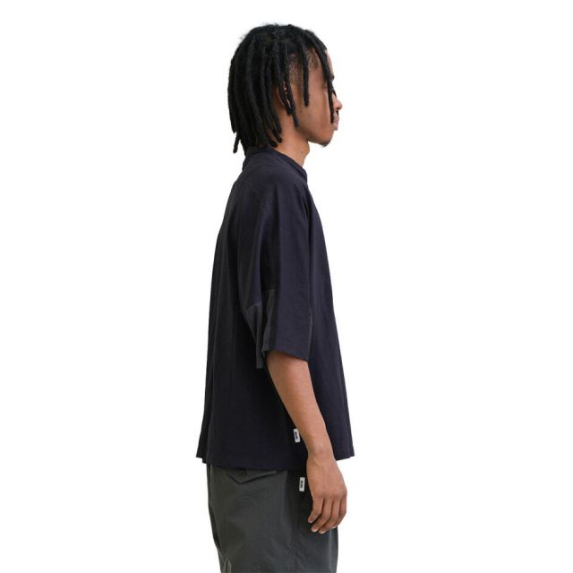UNFRM ユニフォームアウトドアスタンダード コットンニットメッシュリラックスドルマン6分袖プルオーバー COTTON KNIT MESH RELAXED DOLMAN 6/10 PULLOVER 半袖Tシャツ メッシュ ドルマンスリーブ コットン メンズ (260408)