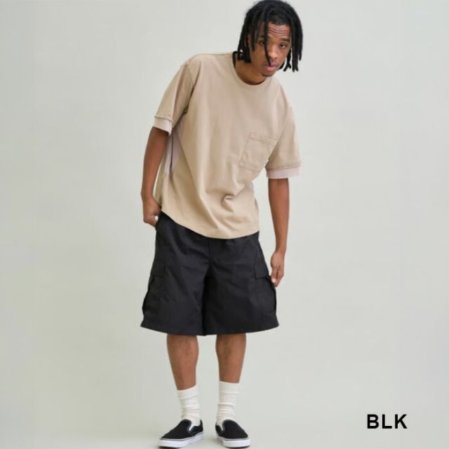 UNFRM ナイロンタイプライターメッシュライニングBDUワイドショーツ NY TYPEWRITER MESH LINED 6/10 BDU WIDE SHORTS ユニフォームアウトドアスタンダード ショートパンツ アウトドア 軽量 通気性 カーゴ (260408)