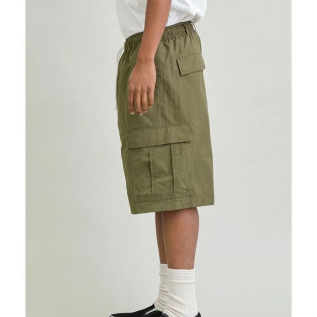 UNFRM ナイロンタイプライターメッシュライニングBDUワイドショーツ NY TYPEWRITER MESH LINED 6/10 BDU WIDE SHORTS ユニフォームアウトドアスタンダード ショートパンツ アウトドア 軽量 通気性 カーゴ (260408)