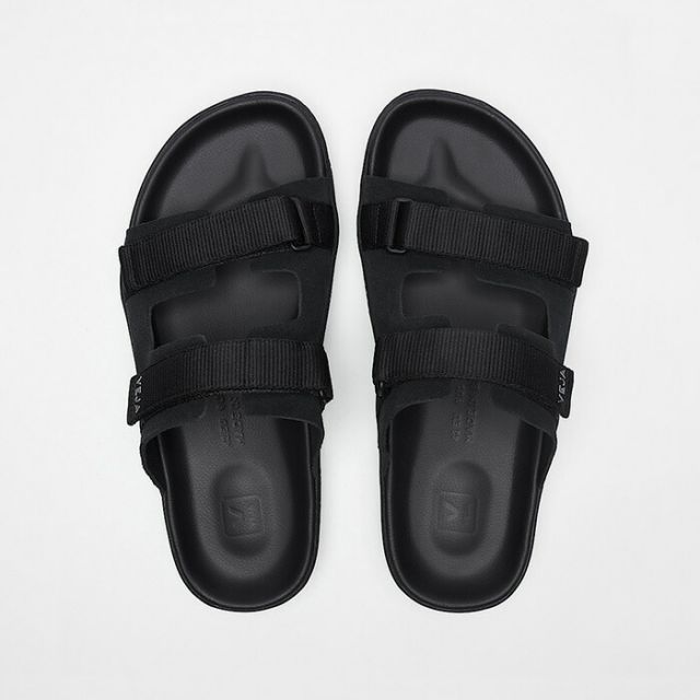 VEJA ARPOADOR スエード サンダル ユニセックス AP3221036 ブラック フルブラック ブラジル製 ヴェジャ AP3221036 ARPOADO M'S (260224)