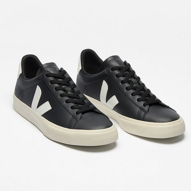 ヴェジャ カンポ レザー スニーカー ブラック ホワイト CP0501215 メンズ レディース レザーシューズ タウンユース VEJA CAMPO LEATHER BLACK WHITE べジャ (260224)