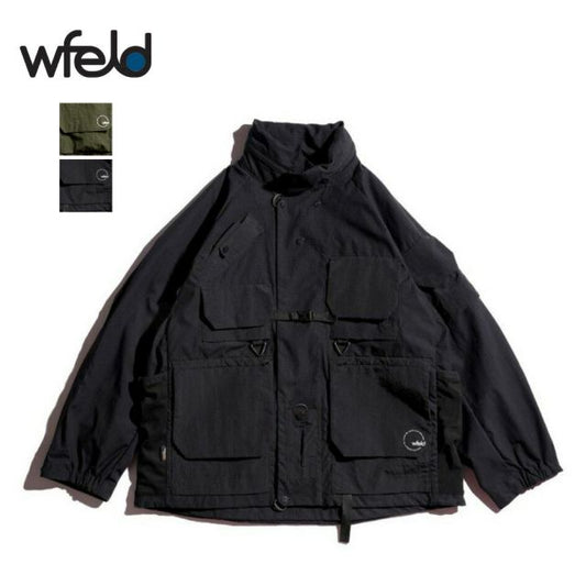 フェルド WFELD フェルド DAY TRIPPERS JACKET WF-25AW-JK03 デイトリッパーズジャケット 多機能ポケット バックポケット フード内蔵 ユーティリティジャケット ブラック  (251020)