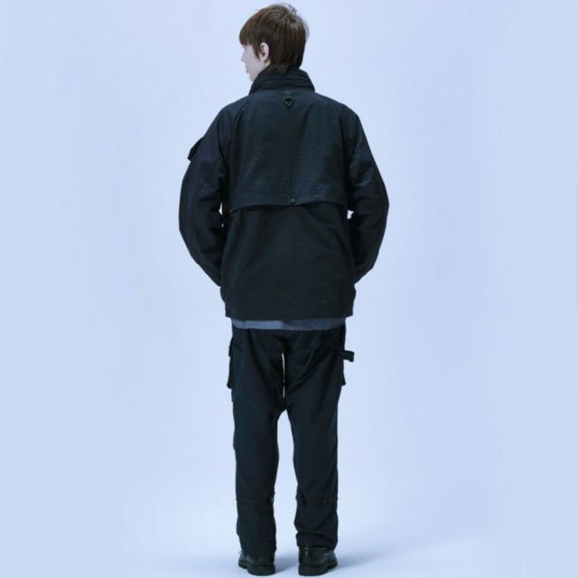 フェルド WFELD フェルド DAY TRIPPERS JACKET WF-25AW-JK03 デイトリッパーズジャケット 多機能ポケット バックポケット フード内蔵 ユーティリティジャケット ブラック  (251020)