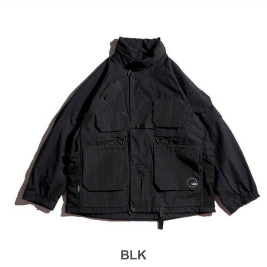 フェルド WFELD フェルド DAY TRIPPERS JACKET WF-25AW-JK03 デイトリッパーズジャケット 多機能ポケット バックポケット フード内蔵 ユーティリティジャケット ブラック  (251020)