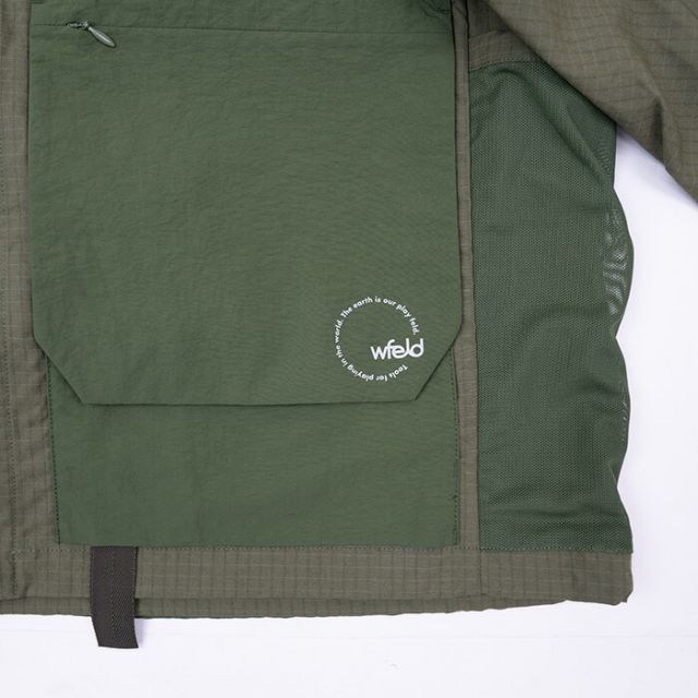 フェルド WFELD フェルド DAY TRIPPERS JACKET WF-25AW-JK03 デイトリッパーズジャケット 多機能ポケット バックポケット フード内蔵 ユーティリティジャケット ブラック  (251020)