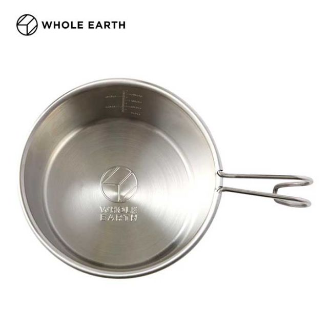 ホールアース クッカー WHOLE EARTH [ WE2MDJ43 ] DEEP CUP 500 + SILVER シェラカップ キャンプ アウトドア [220712]