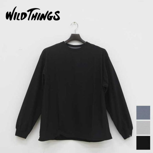 WILDTHINGS WT25055KB TECH MESH LS TEE