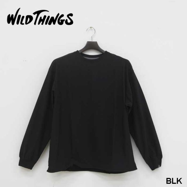 WILDTHINGS WT25055KB TECH MESH LS TEE