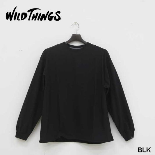 WILDTHINGS WT25055KB TECH MESH LS TEE