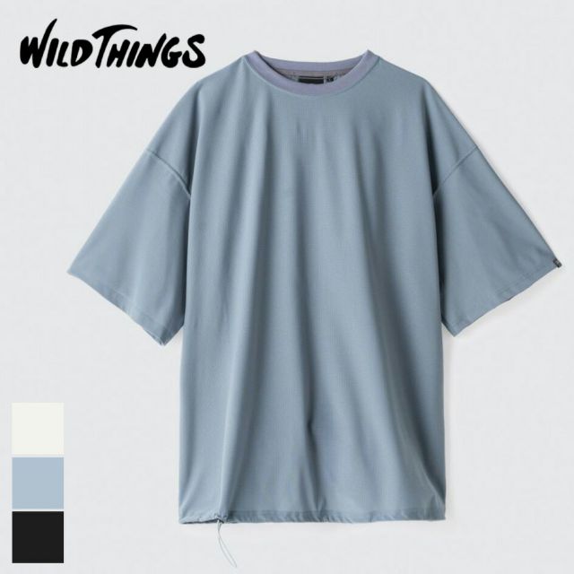 ワイルドシングス WILDTHINGS WT25056KB TECH MESH SS TEE ワイルドシングス テックメッシュ 半袖Tシャツ WT25056KB ワイシン 高機能シャツ 速乾  メール便 (250427)