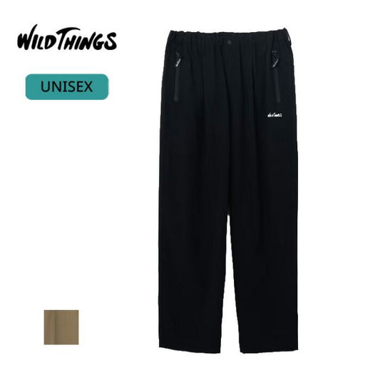 WILDTHINGS ワイルドシングス エラスティックナイロンラックスパンツ ELASTIC NYLON LAX PANTS MENS メンズ summer 夏 ナイロン100% BEIGE ベージュBlack 黒 M L WT26036 (260408)