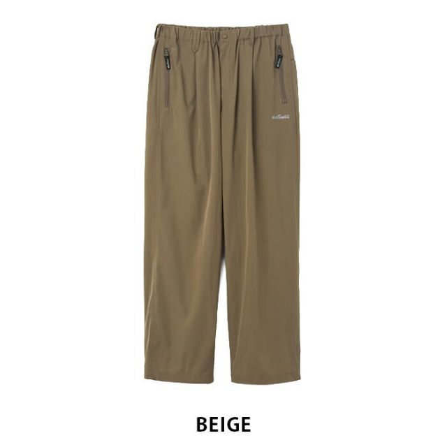 WILDTHINGS ワイルドシングス エラスティックナイロンラックスパンツ ELASTIC NYLON LAX PANTS MENS メンズ summer 夏 ナイロン100% BEIGE ベージュBlack 黒 M L WT26036 (260408)