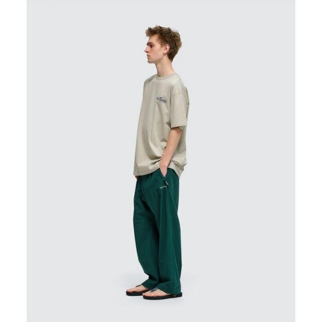 WILDTHINGS ワイルドシングス エラスティックナイロンラックスパンツ ELASTIC NYLON LAX PANTS MENS メンズ summer 夏 ナイロン100% BEIGE ベージュBlack 黒 M L WT26036 (260408)
