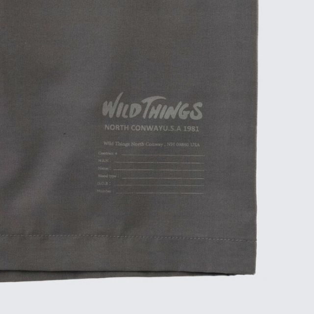 WILDTHINGS ワイルドシングス オープンカラーポケットシャツ OPEN COLLAR POCKET SHIRT mens メンズ summer 夏 ポリエステル 92% ポリウレタン 8% メッシュ部分：ポリエステル x100% black 黒 gray グレー M L WT26041 (260408)