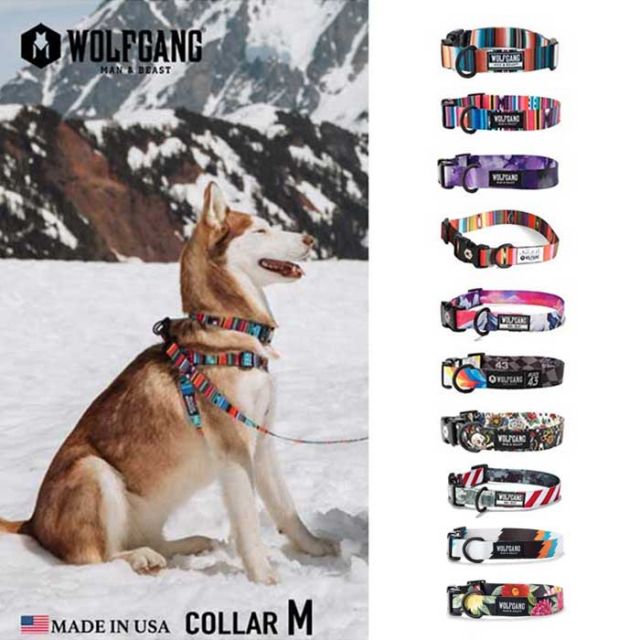 ウルフギャング 犬 首輪 中型犬用 WOLFGANG [ WC-002 ] COLLAR (M) カラー おしゃれ WOLFGANG MAN & BEAST お出かけ 散歩 人気 おすすめ [メール便]